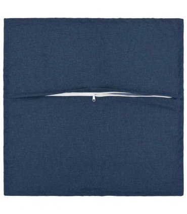 vidaXL Cushion with Pillow HOUTEN 2 pcs Blue Faux Linen — Size: 65 x 65 cm