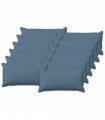 vidaXL Cushion with Pillow HOUTEN 12 pcs Jeans Blue Faux Linen — Size: 40 x 80 cm