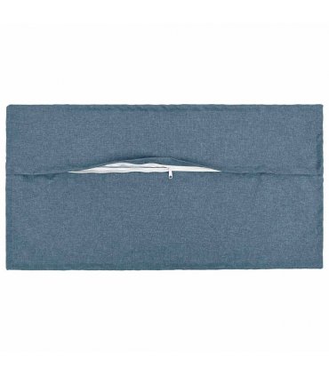 vidaXL Cushion with Pillow HOUTEN 12 pcs Jeans Blue Faux Linen — Size: 40 x 80 cm