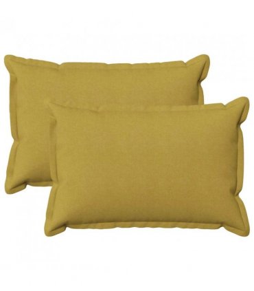 vidaXL Cushion with Pillow HOUTEN 2 pcs Light Green Faux Linen — Size: 40 x 60 cm