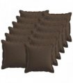 vidaXL Cushion with Pillow HOUTEN 12 pcs Taupe Faux Linen — Size: 45 x 45 cm