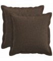 vidaXL Cushion with Pillow HOUTEN 2 pcs Taupe Faux Linen — Size: 45 x 45 cm