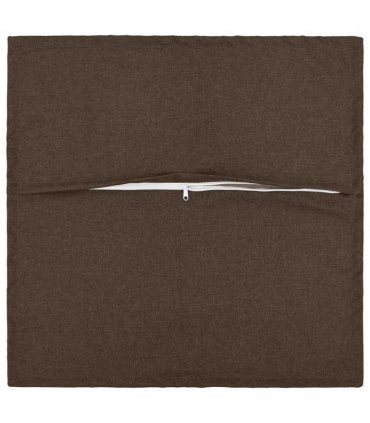 vidaXL Cushion with Pillow HOUTEN 2 pcs Taupe Faux Linen — Size: 45 x 45 cm