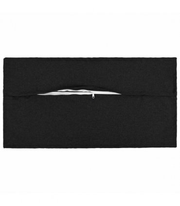 vidaXL Cushion with Pillow HOUTEN 6 pcs Black Faux Linen — Size: 40 x 80 cm