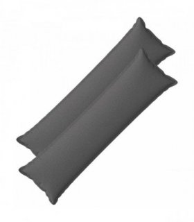 vidaXL Cushion with Pillow HOUTEN 2 pcs Light Grey Faux Linen — Size: 40 x 145 cm