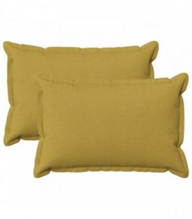 vidaXL Cushion with Pillow HOUTEN 2 pcs Light Green Faux Linen — Size: 30 x 50 cm