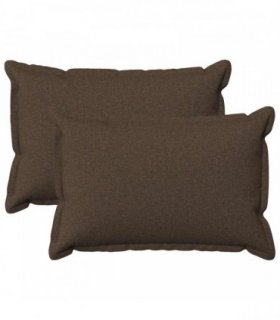 vidaXL Cushion with Pillow HOUTEN 2 pcs Taupe Faux Linen — Size: 50 x 75 cm