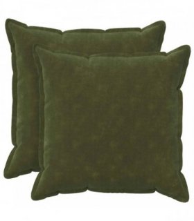 vidaXL Cushion with Pillow HOUTEN 2 pcs Green Microfiber Fleece — Size: 55 x 55 cm