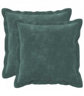 vidaXL Cushion with Pillow HOUTEN 2 pcs Sea Blue Microfiber Fleece — Size: 30 x 30 cm