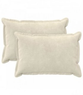 vidaXL Cushion with Pillow HOUTEN 2 pcs Cream Microfiber Fleece — Size: 50 x 75 cm