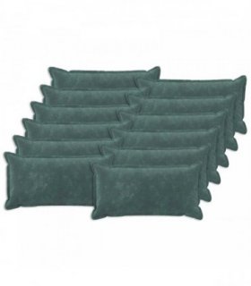 vidaXL Cushion with Pillow HOUTEN 12 pcs Sea Blue Microfiber Fleece — Size: 40 x 80 cm