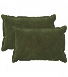 vidaXL Cushion with Pillow HOUTEN 2 pcs Green Microfiber Fleece — Size: 50 x 80 cm