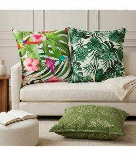 vidaXL Cushion with Pillow HOUTEN 2 pcs Multicolour Polyester — Size: 65 x 65 cm