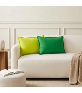 vidaXL Cushion with Pillow HOUTEN 2 pcs Green Polyester — Size: 30 x 50 cm