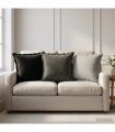vidaXL Cushion with Pillow HOUTEN 6 pcs Black Polyester — Size: 40 x 40 cm