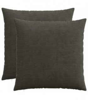 vidaXL Cushion Cover 2 pcs HEERLEN Anthracite 60 x 60 cm Corduroy