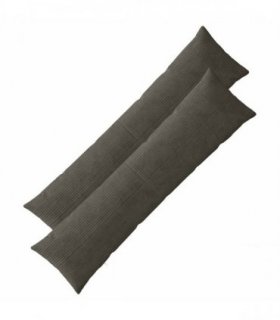 vidaXL Cushion Cover 2 pcs ALMELO Anthracite 40 x 145 cm Corduroy