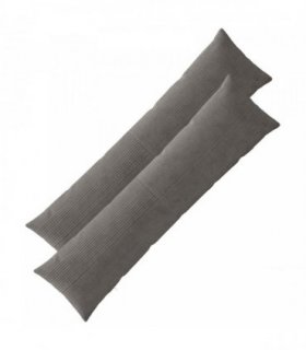 vidaXL Cushion Cover 2 pcs ALMELO Dark Grey 40 x 145 cm Corduroy