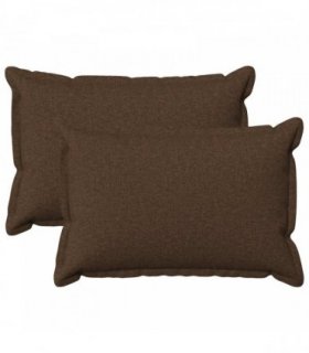 vidaXL Cushion Cover 2 pcs HOUTEN Brown 50 x 80 cm Faux Linen