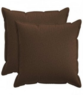 vidaXL Cushion Cover 2 pcs HOUTEN Brown 70 x 70 cm Faux Linen
