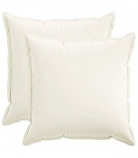 vidaXL Cushion Cover 2 pcs HOUTEN White 80 x 80 cm Faux Linen