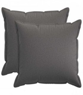 vidaXL Cushion Cover 2 pcs HOUTEN Light Grey 65 x 65 cm Faux Linen