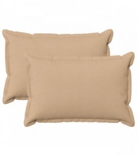 vidaXL Cushion Cover 2 pcs HOUTEN Cream 50 x 80 cm Faux Linen