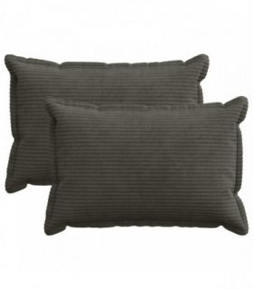 vidaXL Cushion Cover 2 pcs HOUTEN Anthracite 40 x 60 cm Corduroy