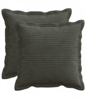 vidaXL Cushion Cover 2 pcs HOUTEN Anthracite 45 x 45 cm Corduroy