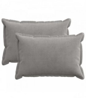 vidaXL Cushion Cover 2 pcs HOUTEN Light Grey 30 x 50 cm Corduroy