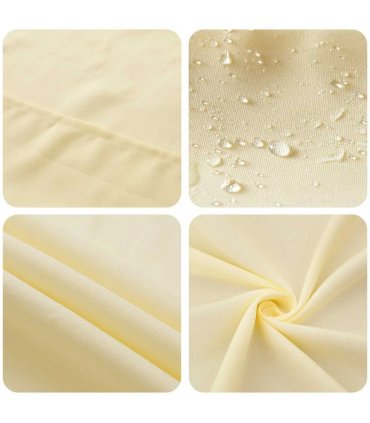 vidaXL Table Cloth Rectangular Cream White 110 x 140 cm Polyester