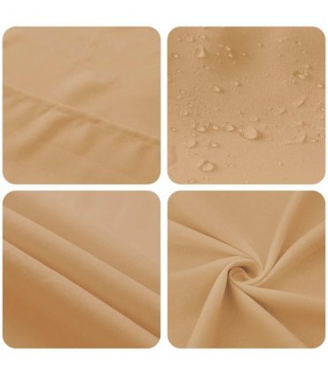 vidaXL Table Cloth Rectangular Beige 140 x 260 cm Polyester