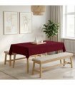 vidaXL Table Cloth Rectangular Wine Red 140 x 200 cm Polyester