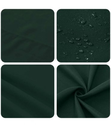 vidaXL Table Cloth Rectangular Dark Green 140 x 160 cm Polyester