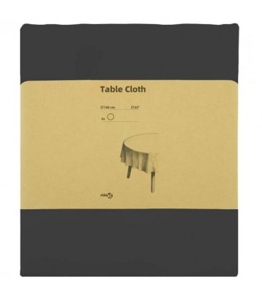 vidaXL Table Cloth 5 pcs Round Dark Grey Ø 140 cm Polyester