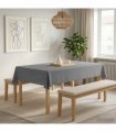vidaXL Table Cloth 5 pcs Rectangular Light Grey 110 x 180 cm Polyester