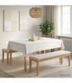 vidaXL Table Cloth 5 pcs Rectangular White 140 x 200 cm Polyester