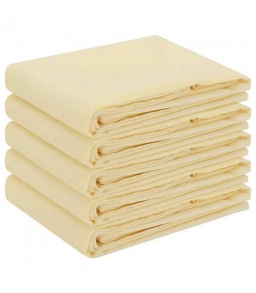 vidaXL Table Cloth 5 pcs Cream White 140 x 200 cm Polyester