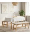 vidaXL Table Cloth Oval White 130 x 220 cm Polyester