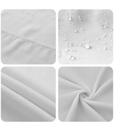 vidaXL Table Cloth Oval White 130 x 220 cm Polyester