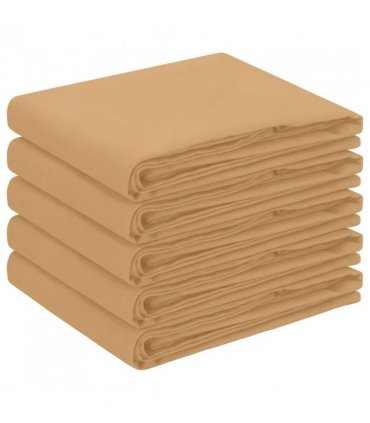 vidaXL Table Cloth 5 pcs Square Beige 110 x 110 cm Polyester