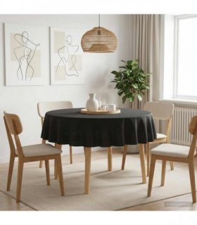 vidaXL Table Cloth Round Dark Grey Ø 180 cm Polyester