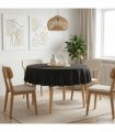 vidaXL Table Cloth Round Dark Grey Ø 180 cm Polyester