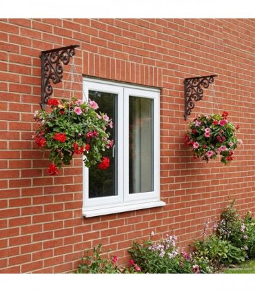 vidaXL Wall Shelf Brackets 12 pcs Black 9.5 x 9.5 x 3 cm Steel — Size: 10 x 10 cm