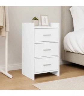 vidaXL Bedside Tables White 40 x 36 x 70 cm Engineered Wood