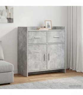 vidaXL Sideboard Concrete Grey 75 x 36 x 80 cm Engineered Wood