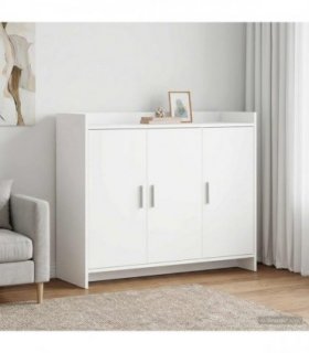 vidaXL Sideboard White 98.5 x 33 x 80 cm Engineered Wood
