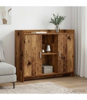 vidaXL Sideboard Old Wood 98.5 x 33 x 80 cm Engineered Wood — V0672370200