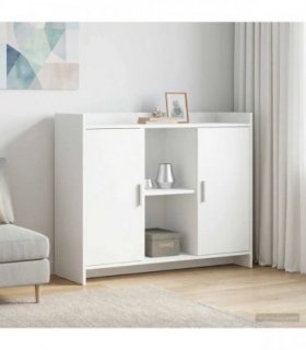 vidaXL Sideboard White 98.5 x 33 x 80 cm Engineered Wood — V0672370201