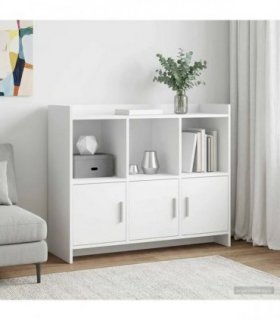 vidaXL Sideboard White 98.5 x 33 x 80 cm Engineered Wood — V0672370204